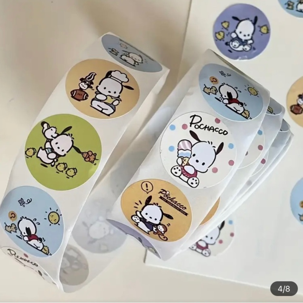 New Pochacco Sticker Roll 500 pcs